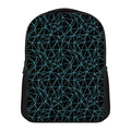 Black And Blue Geometric Mosaic Print Casual Backpack