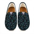 Black And Blue Geometric Mosaic Print Casual Shoes