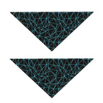 Black And Blue Geometric Mosaic Print Dog Bandana