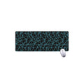 Black And Blue Geometric Mosaic Print Extended Mouse Pad