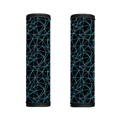 Black And Blue Geometric Mosaic Print Handle Covers