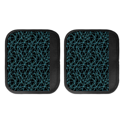 Black And Blue Geometric Mosaic Print Handle Covers
