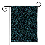 Black And Blue Geometric Mosaic Print House Flag