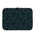 Black And Blue Geometric Mosaic Print Laptop Sleeve