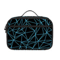 Black And Blue Geometric Mosaic Print Portable Lunch Bag