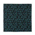 Black And Blue Geometric Mosaic Print Silk Bandana