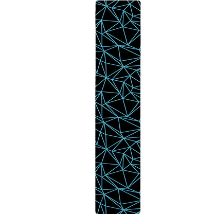 Black And Blue Geometric Mosaic Print Table Runner