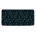 Black And Blue Geometric Mosaic Print Towel