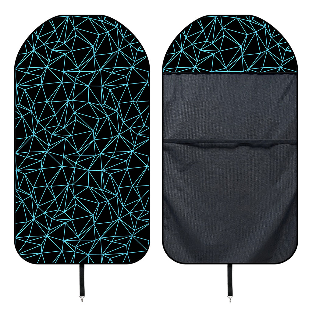 Black And Blue Geometric Mosaic Print Waterproof Car Seat Cover