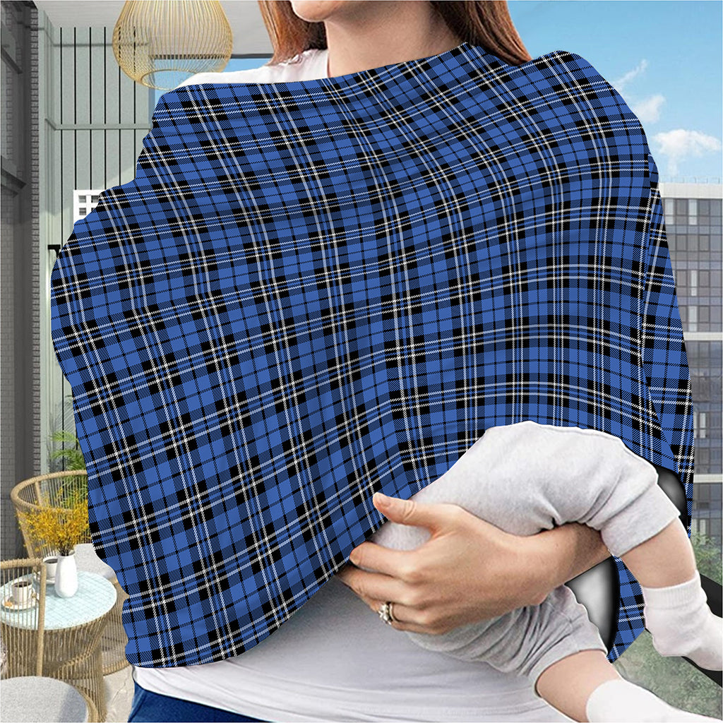 Black And Blue Tartan Pattern Print Baby Seat Cover