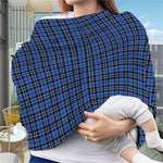 Black And Blue Tartan Pattern Print Baby Seat Cover