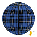 Black And Blue Tartan Pattern Print Basketball