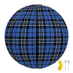 Black And Blue Tartan Pattern Print Basketball