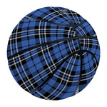 Black And Blue Tartan Pattern Print Basketball