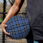 Black And Blue Tartan Pattern Print Basketball