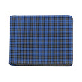 Black And Blue Tartan Pattern Print Bifold Wallet