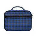 Black And Blue Tartan Pattern Print Briefcase Bible Bag