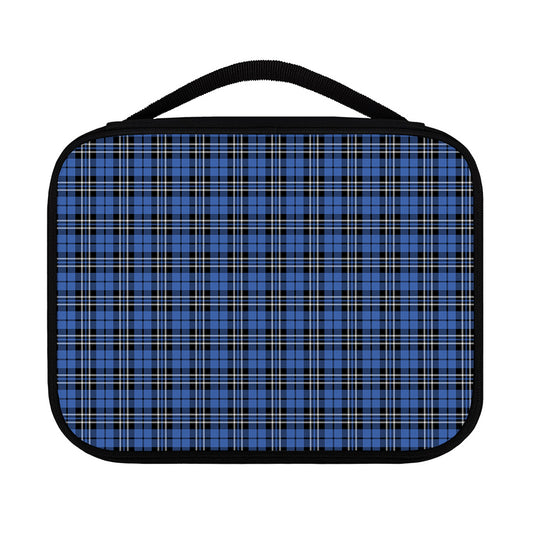 Black And Blue Tartan Pattern Print Classic Bible Case