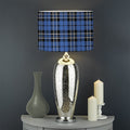 Black And Blue Tartan Pattern Print Drum Lamp Shade