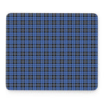 Black And Blue Tartan Pattern Print Mouse Pad
