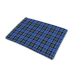 Black And Blue Tartan Pattern Print Pet Cooling Mat Cover