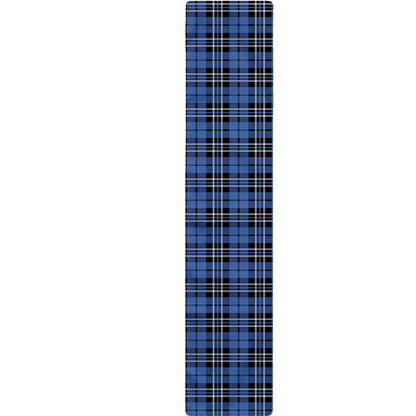 Black And Blue Tartan Pattern Print Table Runner