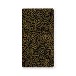 Black And Gold African Afro Print Baby Crib Sheet