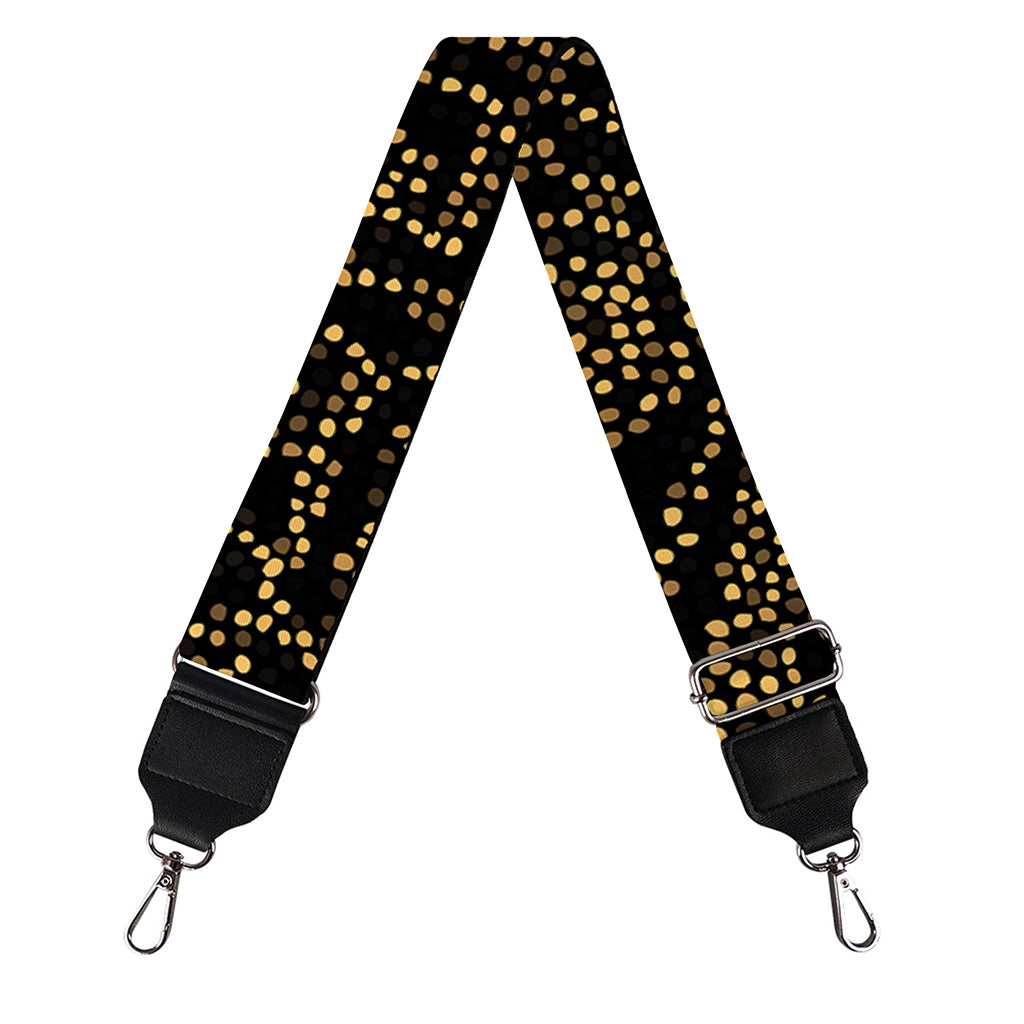 Black And Gold African Afro Print Bag Strap