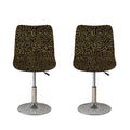 Black And Gold African Afro Print Bar Stool Covers