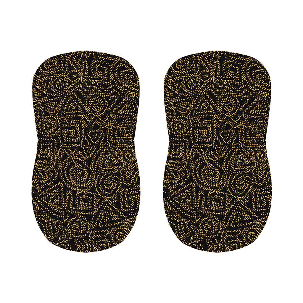 Black And Gold African Afro Print Bar Stool Covers