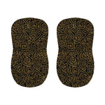 Black And Gold African Afro Print Bar Stool Covers