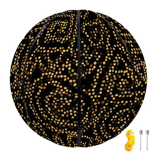 Black And Gold African Afro Print Basketball