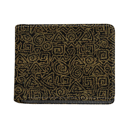 Black And Gold African Afro Print Bifold Wallet