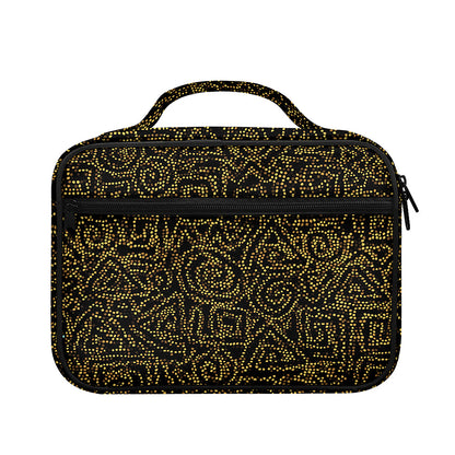Black And Gold African Afro Print Briefcase Bible Bag