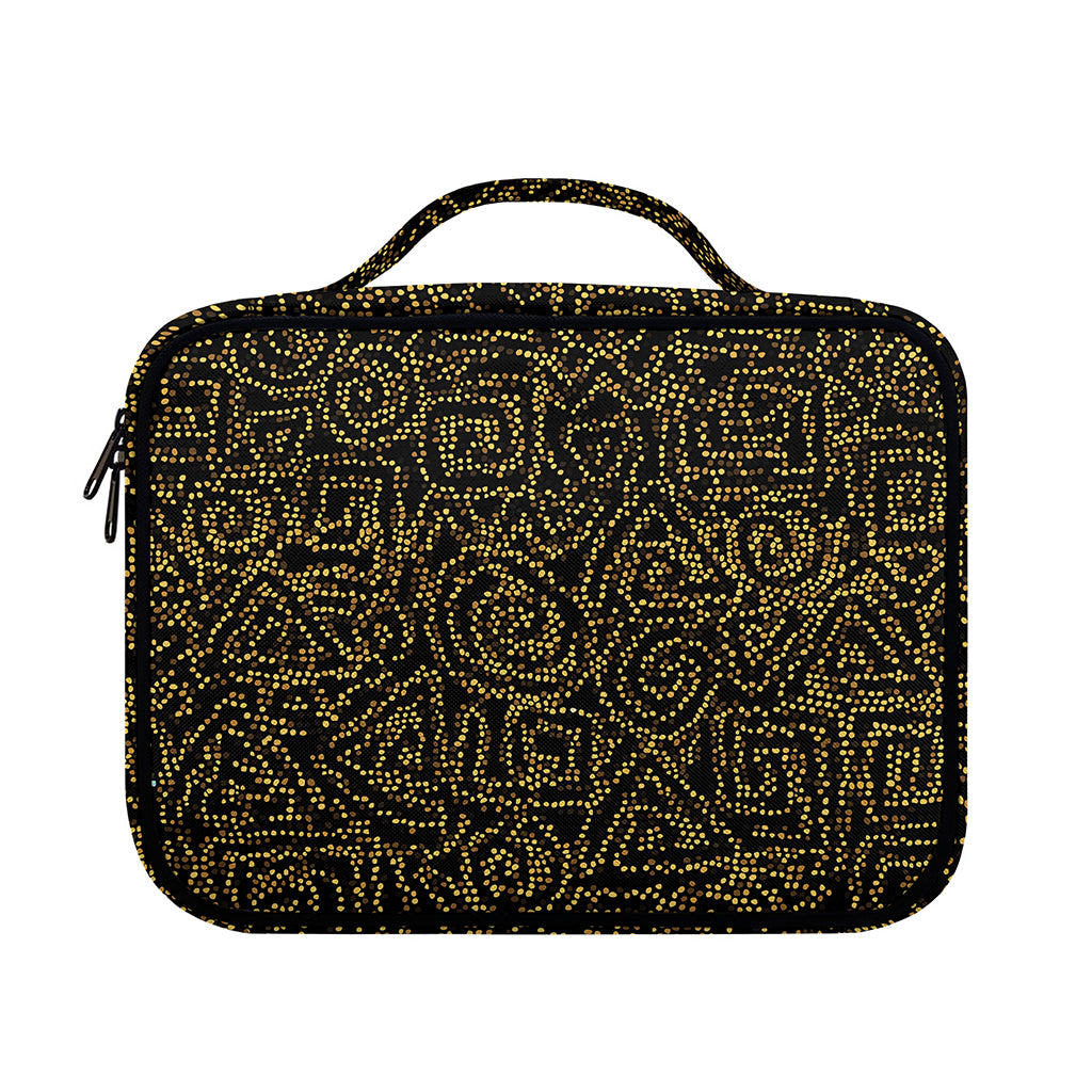 Black And Gold African Afro Print Briefcase Bible Bag