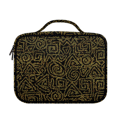 Black And Gold African Afro Print Briefcase Bible Bag