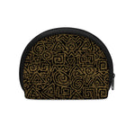Black And Gold African Afro Print Coin Purse