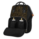 Black And Gold African Afro Print Diaper Bag