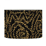 Black And Gold African Afro Print Drum Lamp Shade