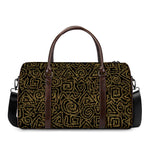 Black And Gold African Afro Print Duffle Bag