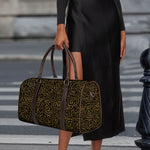 Black And Gold African Afro Print Duffle Bag
