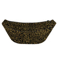 Black And Gold African Afro Print Fanny Pack