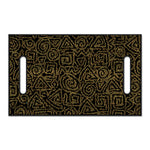 Black And Gold African Afro Print Golf Cart Seat Cover