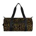 Black And Gold African Afro Print Gym Bag