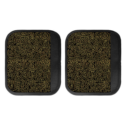 Black And Gold African Afro Print Handle Covers