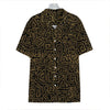 Black And Gold African Afro Print Hawaiian Shirt