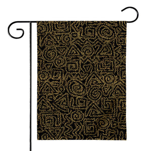 Black And Gold African Afro Print House Flag