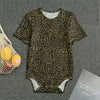 Black And Gold African Afro Print Men's Bodysuit