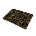 Black And Gold African Afro Print Pet Cooling Mat Cover