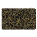 Black And Gold African Afro Print Polyester Doormat